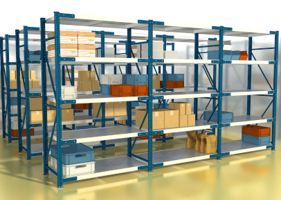 Металлический стеллаж среднегрузовой СГС